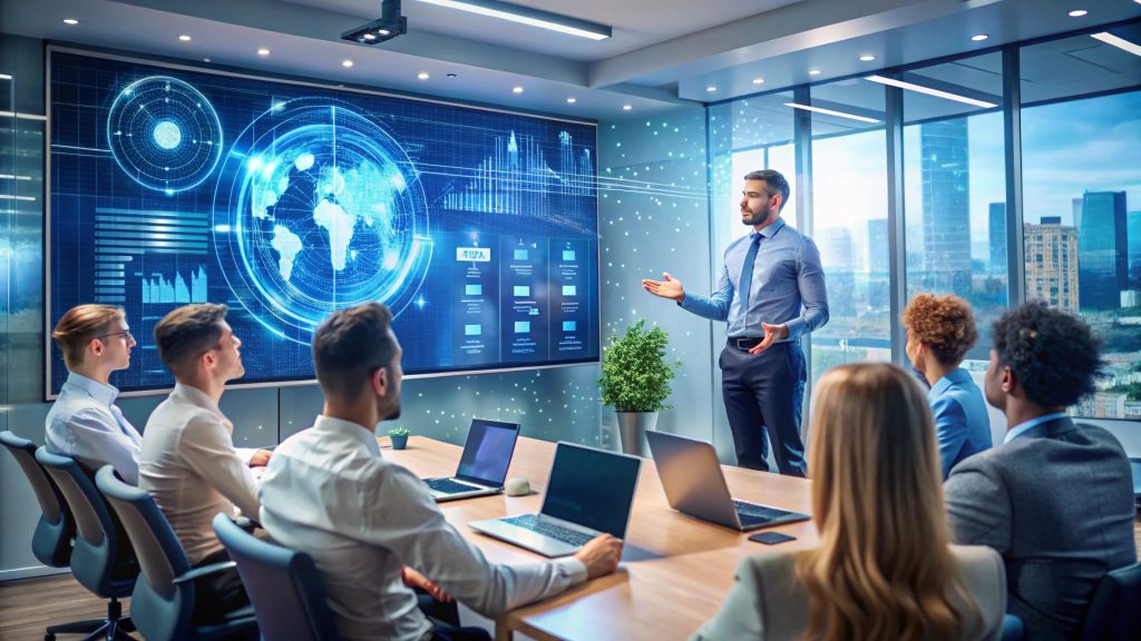 ultra realistic photo of a modern training room